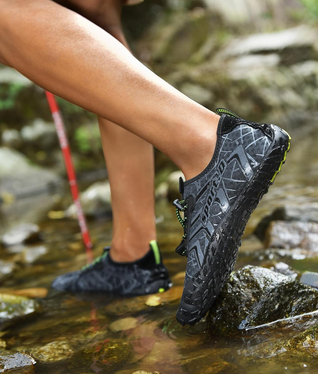 UBFEN Water Shoes for Men and Women Quick Dry Barefoot Hiking Swim Footwear