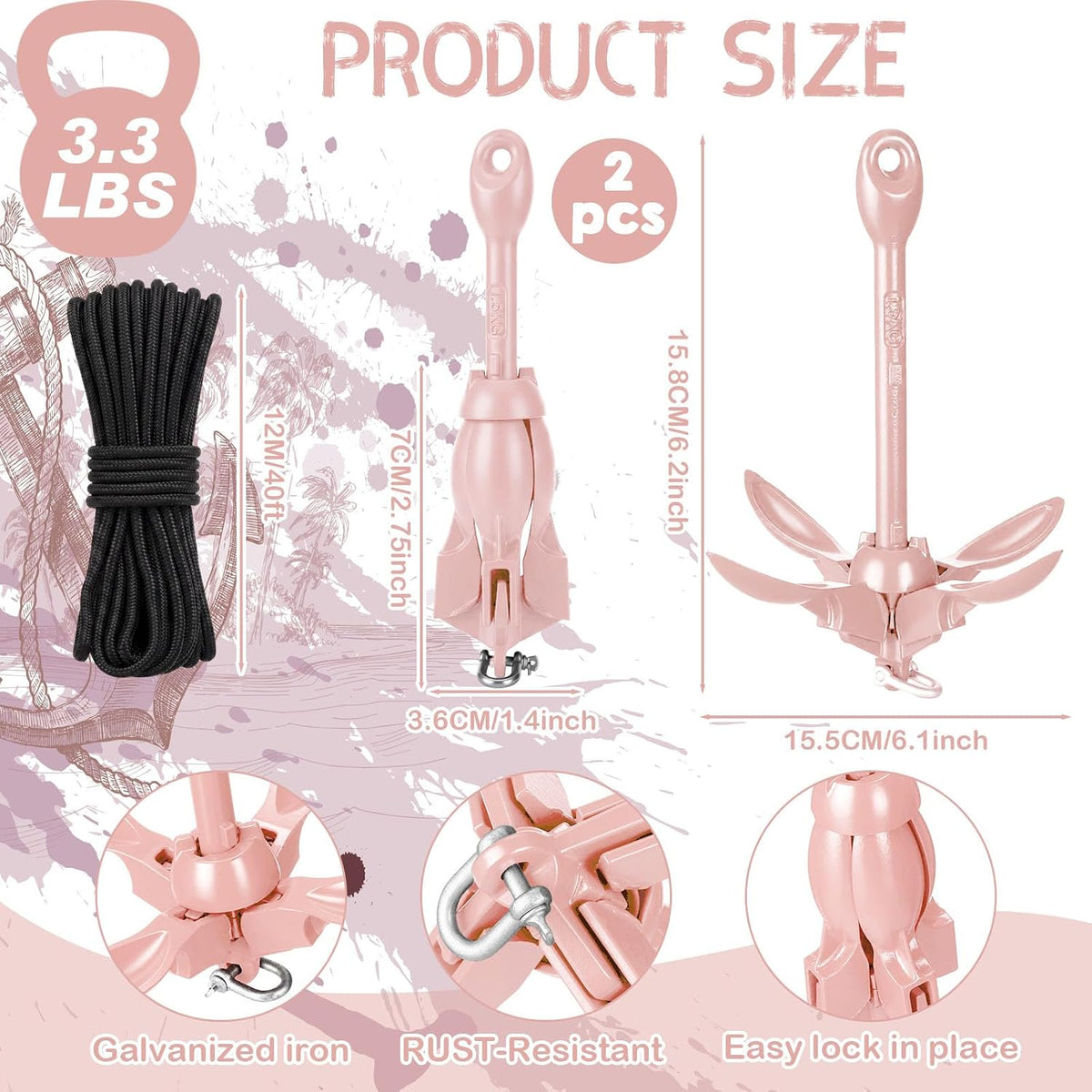 Lounsweer 1.5/3.5 Kit for Kayak Paddle Board