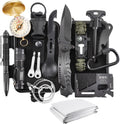 Survival Kit 17 in 1, Survival Gear and Supplies for Adult Teen Men, Survival Case, 2025 Xmas Holiday Surprise Gift for Fishing Hunting Camping Outdoor Adventure Gifts for Men Fathers Day