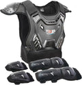 Motorcycle Armor Protective Vest Suit for Child Teen，Kids Dirt Bike Gear Riding Protection with Arm Knee Pads Sets for MTB ATV Off-Road Riding