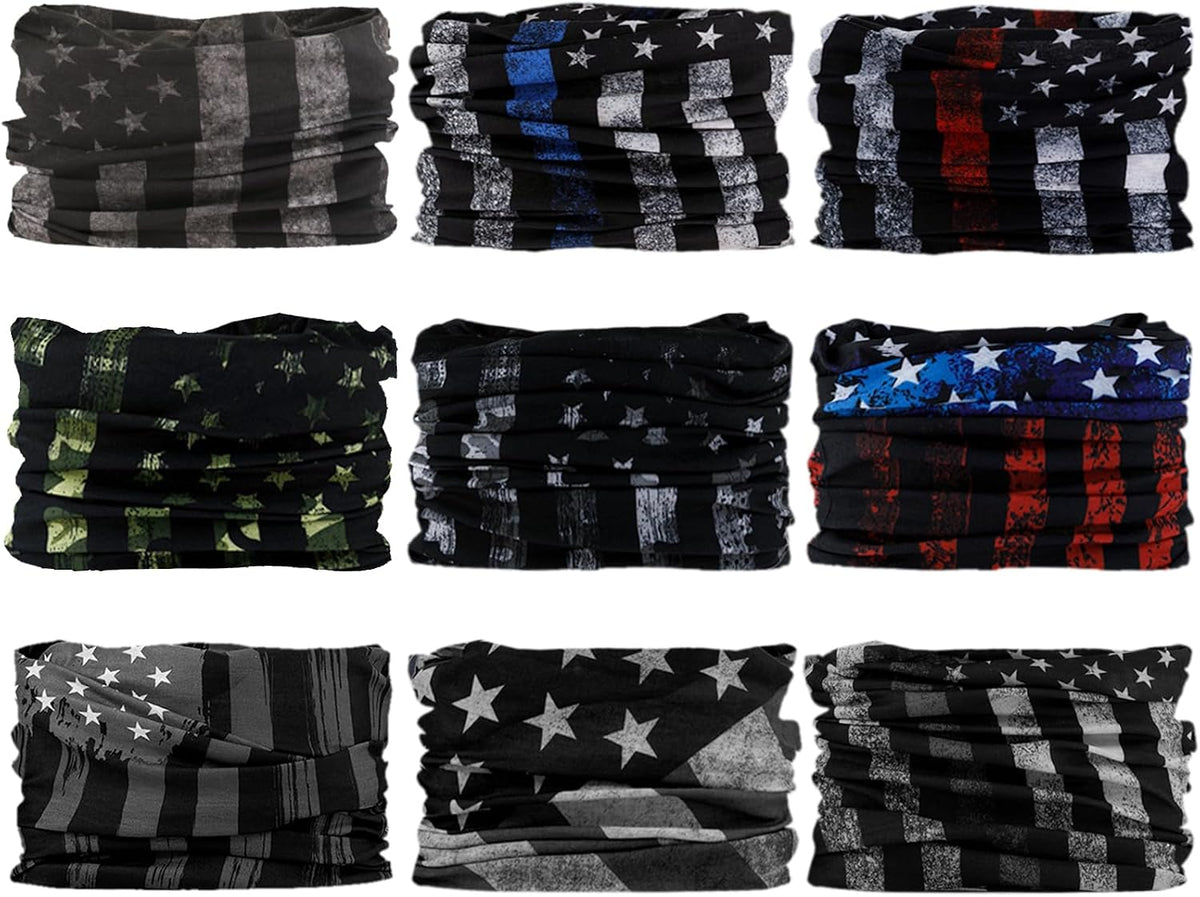 Neck Gaiter for Men Women Headwear Bandana Head Wrap Face Scarf Mask Cover Warmer Balaclava-Seamless & Versatile