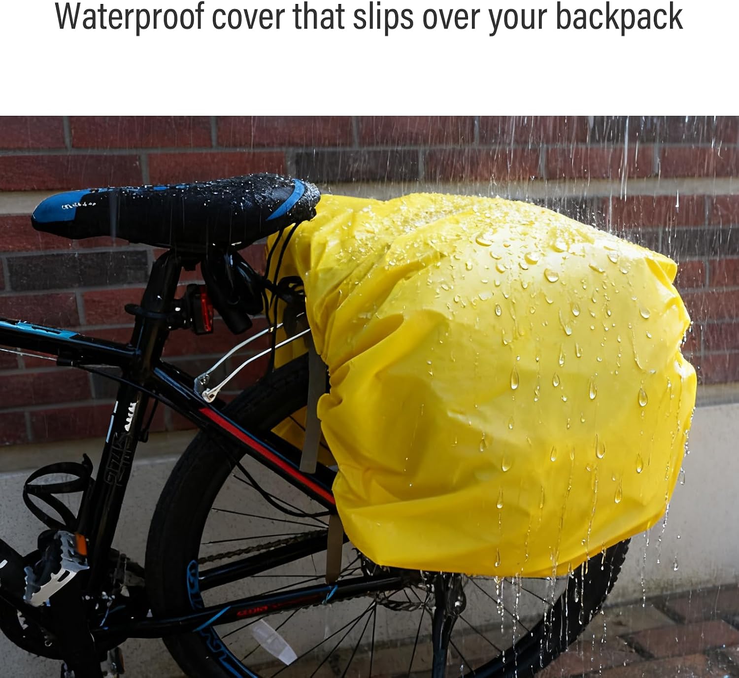 Large Saddle Bags for Bike Rear Rack,Waterproof 50L Panniers Bike Bags for Bicycles/MTB/E-Bike,Bike Trunk Bag With Reflective Stripes,Support for Width Less Than 7 Inches Bike (Army Green,50L)