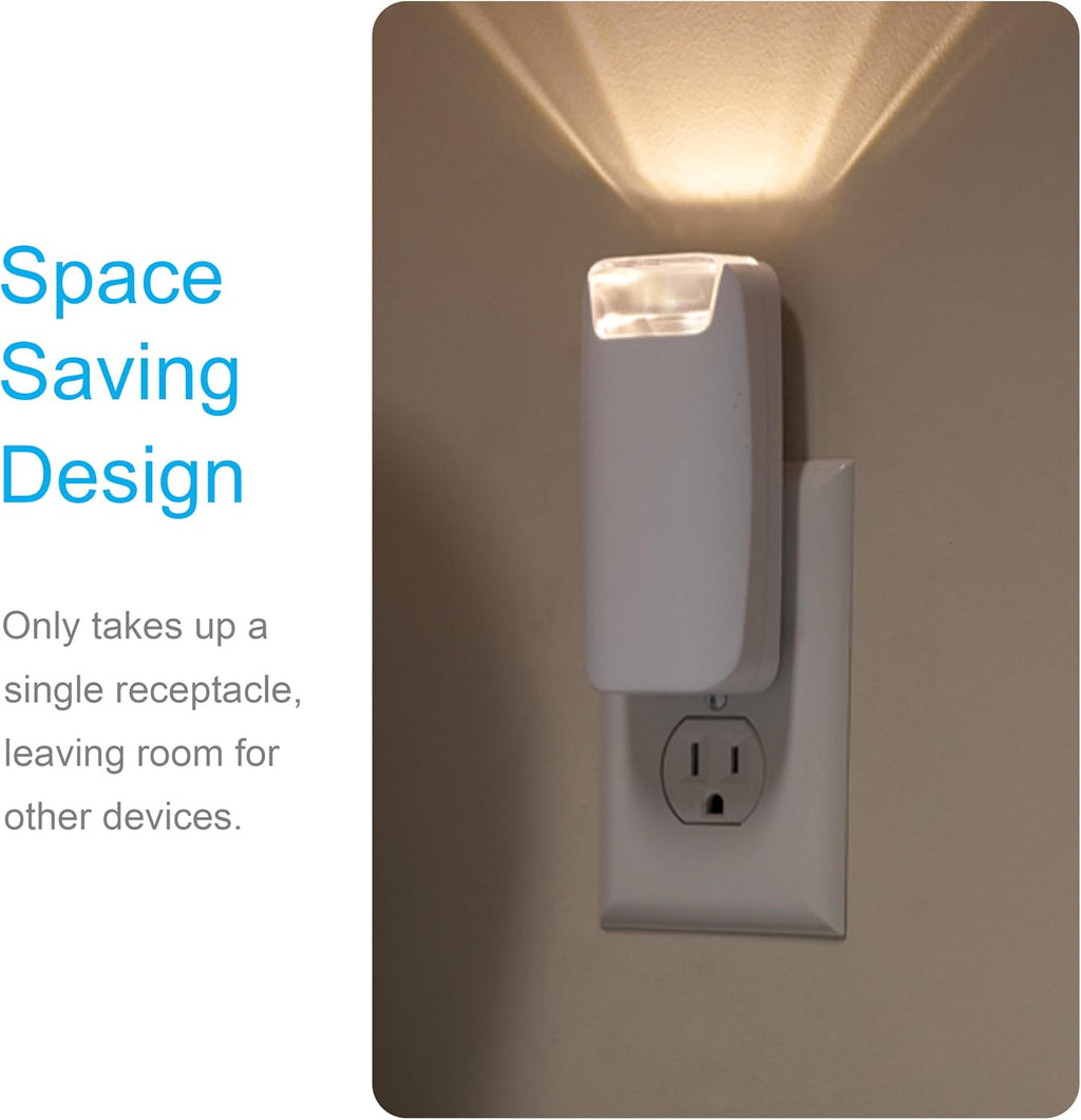 GE Plug in Power Failure Night Light with Dusk to Dawn Sensor, 2 Pack
