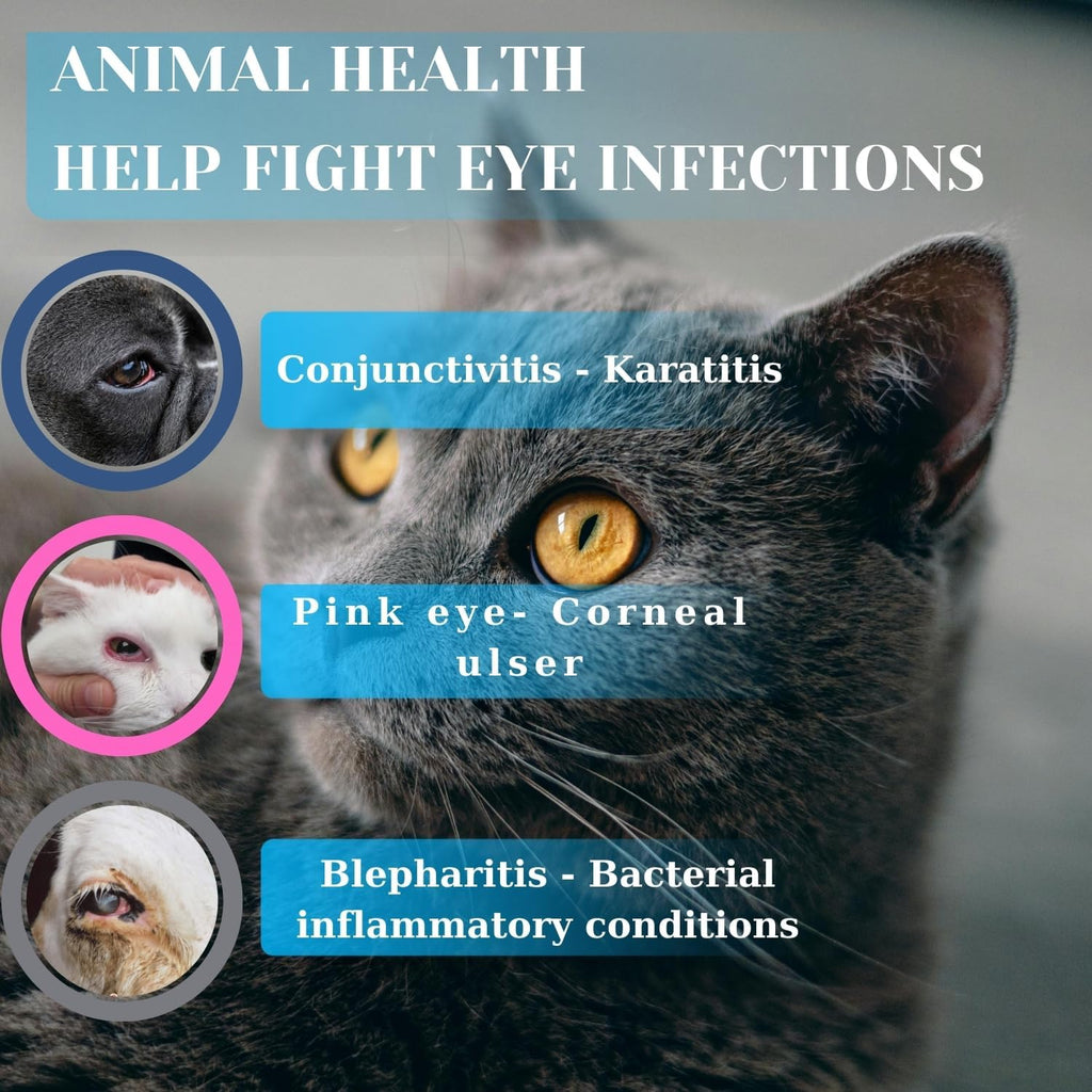 Pet Eye Care Ointment for Dogs, Cats, Cattle, Sheep, Horse, Bird 1/8 oz / 5 gr, 1 Tube