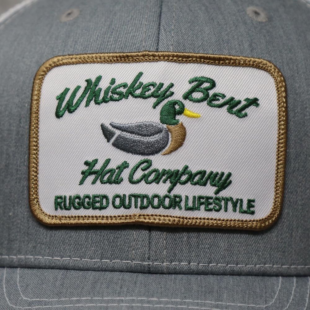 WHISKEY BENT HAT CO. Green Head Adjustable Snapback Outdoor Lifestyle Duck Hat
