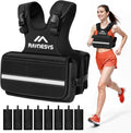 Adjustable Weighted Vest for Women, 1-20LBS Weight Vests with Adjustable Shoulder Strap, 8 Ironsand, Large Pocket, Reflective Strip, Weighted Vest Men and Women for Workout, Strength Training
