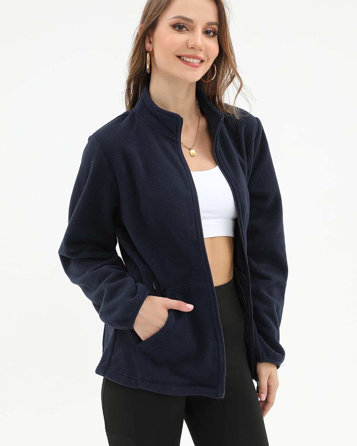 Argstar Women's Fleece Jacket 6 Pockets (XS-2XL)