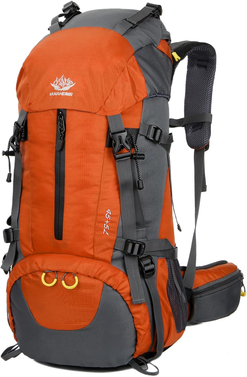 WoneNice 50L(45+5) Waterproof Hiking Backpack Outdoor Daypack w/Rain Cover