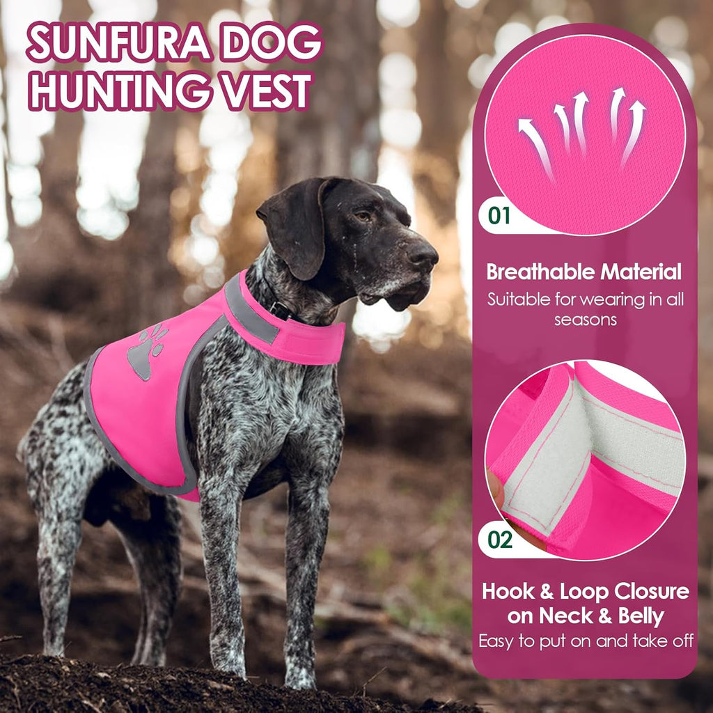 Reflective Dog Vest, High Visibility Dog Safety Vest for Hunting
