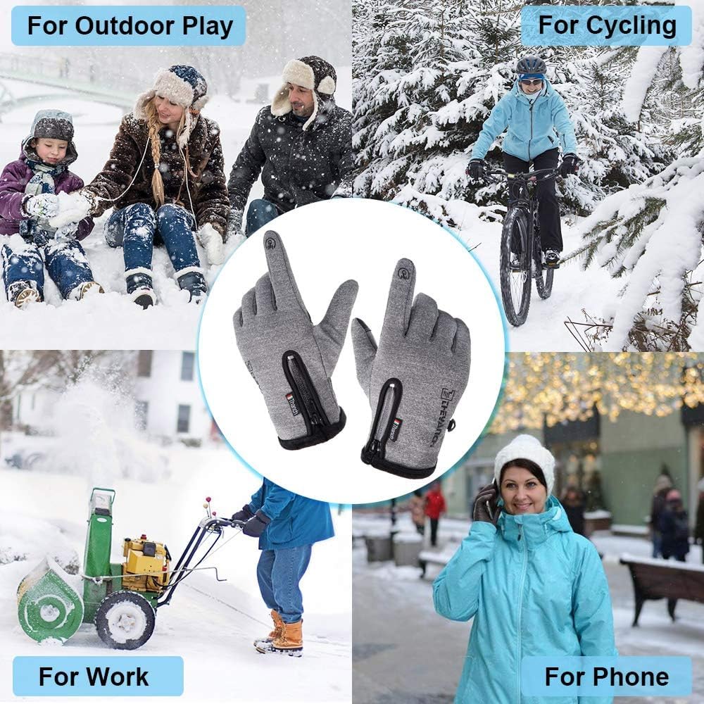 Winter Warm Gloves,Touchscreen Cold Weather Driving Windproof for Men Women