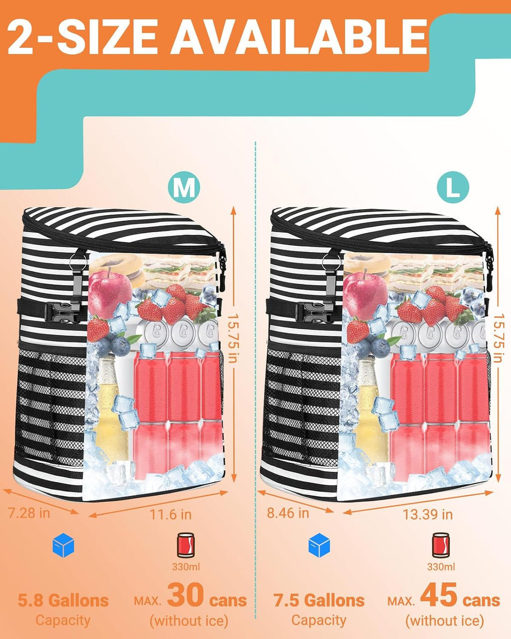 Soft Cooler Backpack for Men: Small Insulated Backpack Coolers for Beach