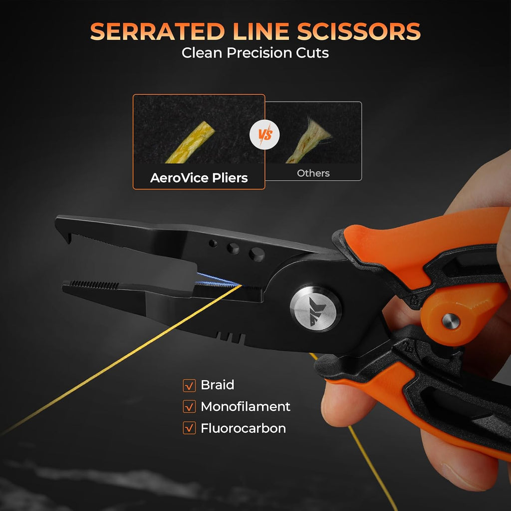 KastKing AeroVice 7.5” Fishing Pliers, Saltwater Resistant Fishing Gear