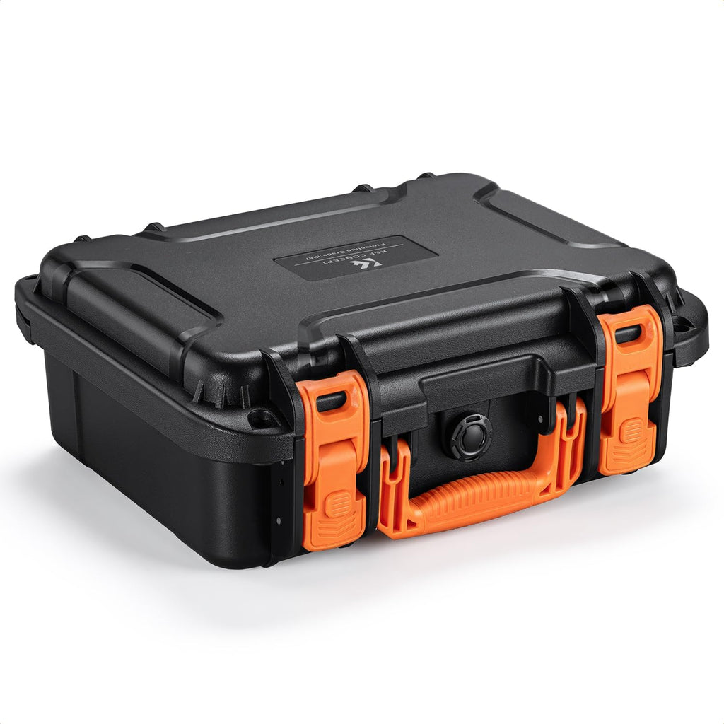 K&F CONCEPT Waterproof Hard Case, IP67 Protective Case with Pre-Scored Foam