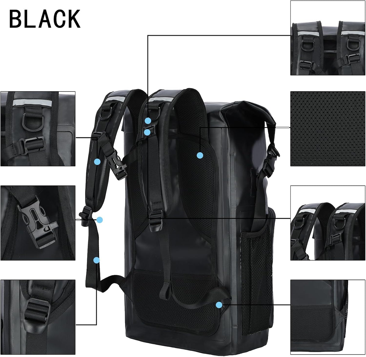 Waterproof Roll Top Dry Bag,Floating Heavy Duty Hiking Backpack,wet bags
