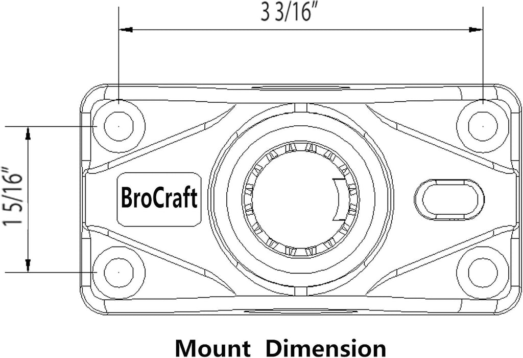 Brocraft Power Lock Fully Adjustable Rod Holder