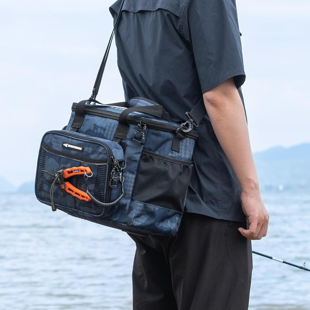 KastKing BaitSpace Tackle Bag with Removable Bait Binder, 4 Tackle Boxes