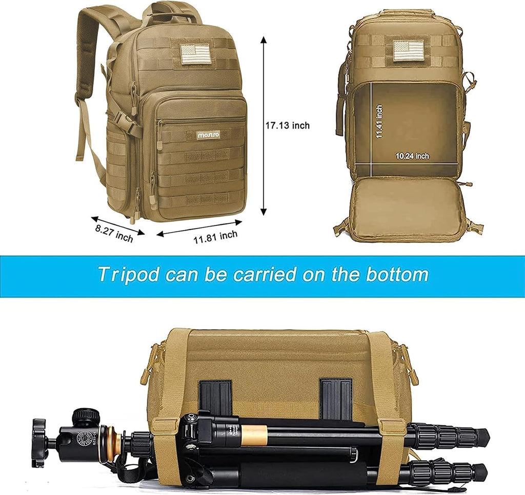 MOSISO Camera Backpack, DSLR/SLR/Mirrorless Tactical Camera Bag Case