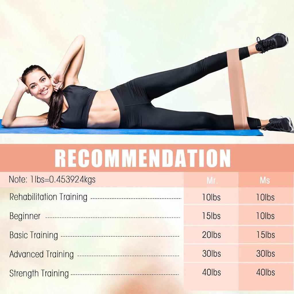 DEEKIN 20 Pcs Resistance Bands Resistance Loop Exercise Bands Exercise Equipment Elastic Drag Ring for Women and Men Home Fitness, Gym, Yoga