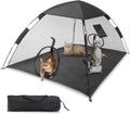 GEERTOP Portable Pet Tent for Cats Outdoor Camping Playpen Sunshade Cat Enclosures for Indoor Kittens Rabbits Guinea Pigs Small Animals Mesh House