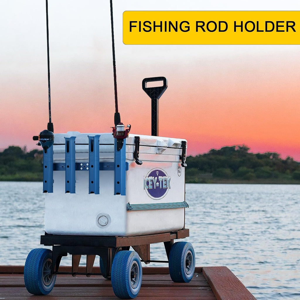 GearTrust Fishing Rod Holders, 4 Rod Holder for Boat Golf Cart & Garage