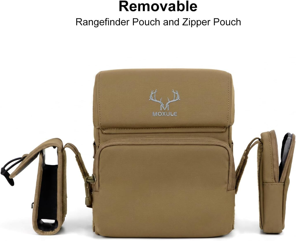 MOXULE Binocular Harness Chest Pack: Bino Case with Rangefinder Pocket XL