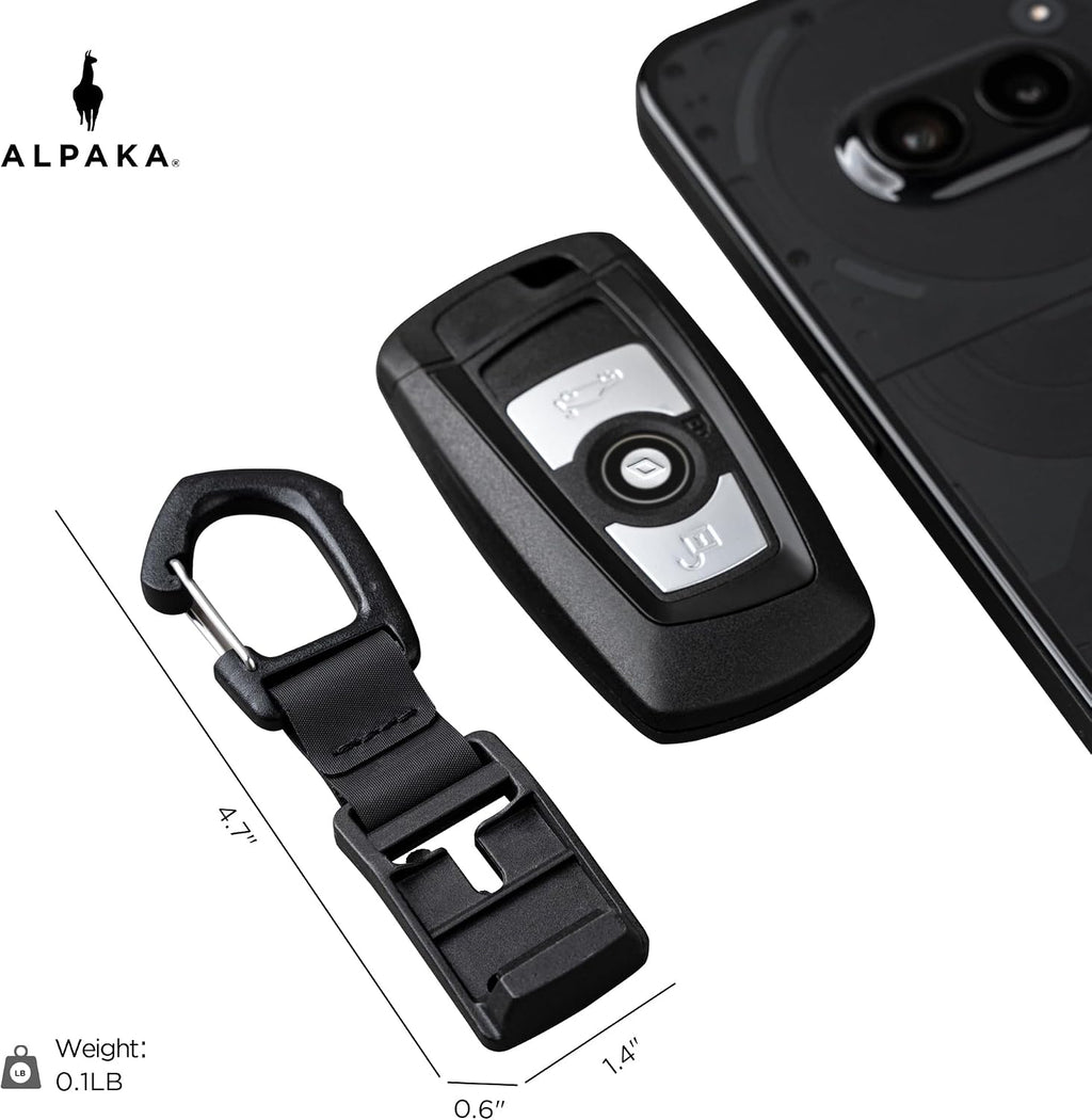 ALPAKA HUB Carabiner Quick Release Keychain with Magnetic Belt Clip