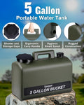 Spopal Portable Shower for Camping with 5-Gallon Water Jug, 10000mAh