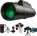 80X100 High Power Monocular Telescope for Adults, with Smartphone Adapter & Tripod, BAK4 Prism & FMC Lens, Waterproof Monocular for Bird Watching, Concert, Hunting, Camping & Travel