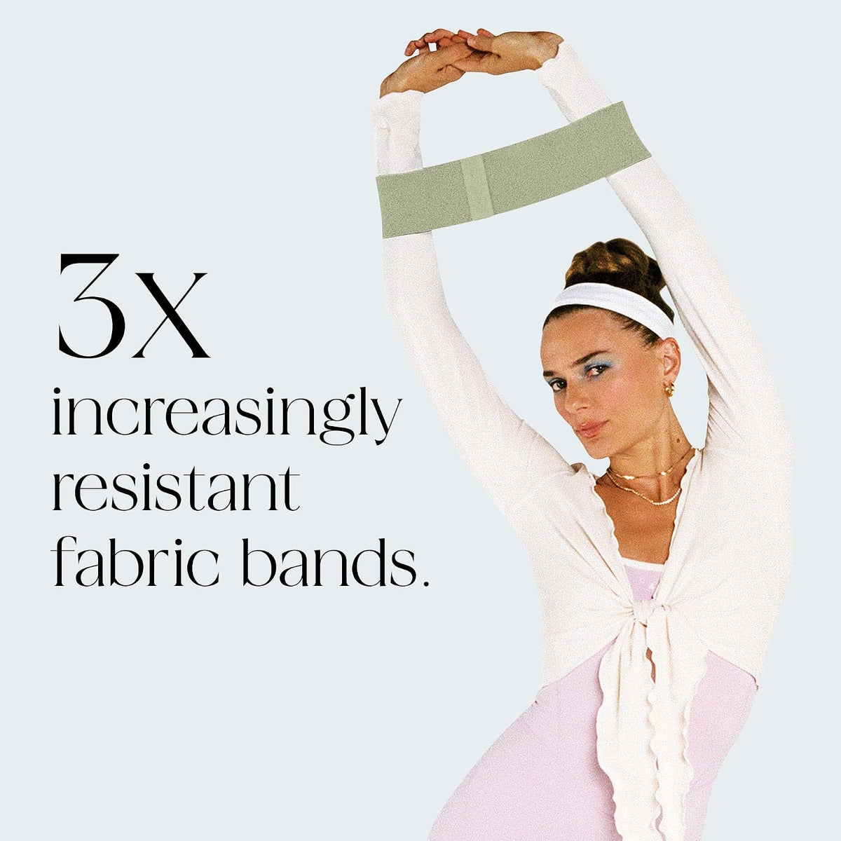 Bala Bands Resistance Bands, Non-Slip Fabric Exercise Bands