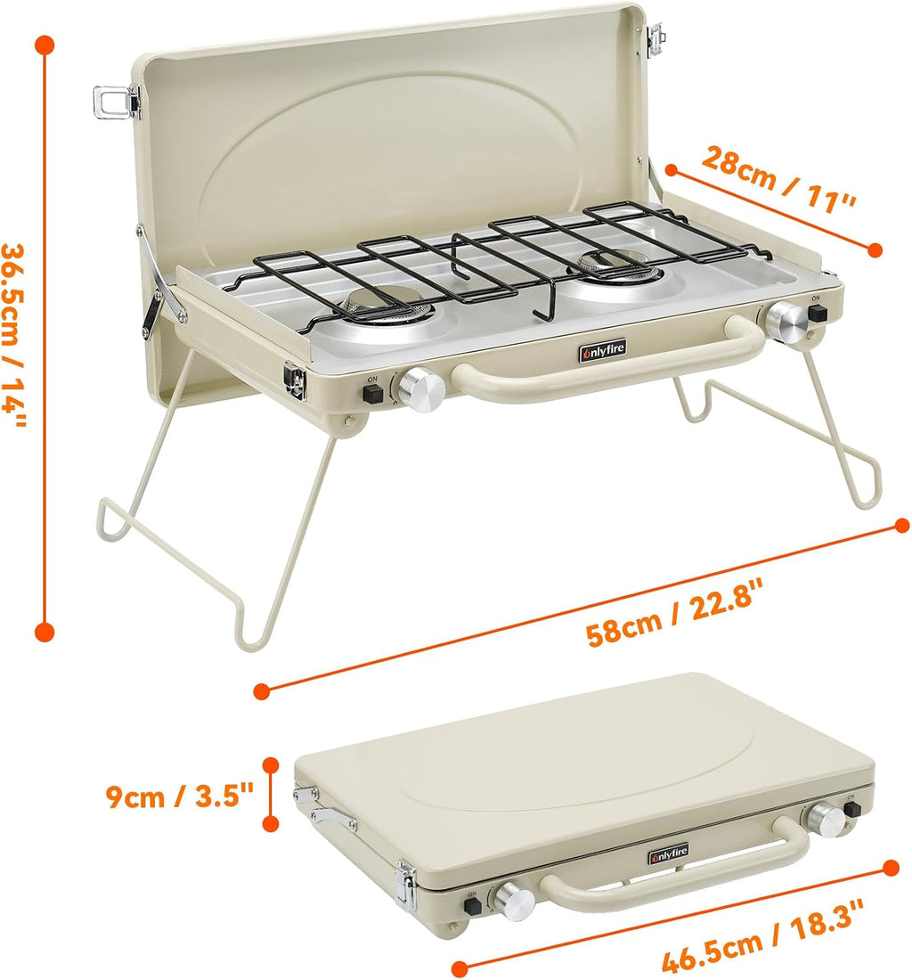 Portable Camping stove 2-Burner