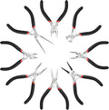 MAXPOWER 8-Pc Mini Pliers Set – Jewelry Making, Wire Wrapping, Crafts & DIY