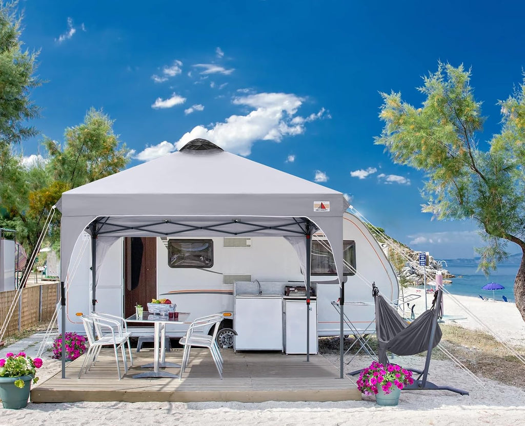 ABCCANOPY 8x8 Pop up Canopy Tent Instant Outdoor Shelter, Gray