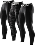 DRSKIN Men’s Compression Pants (5/4/3 Pack) Quick Dry Tights Leggings Sports Baselayer Running Gym Workout