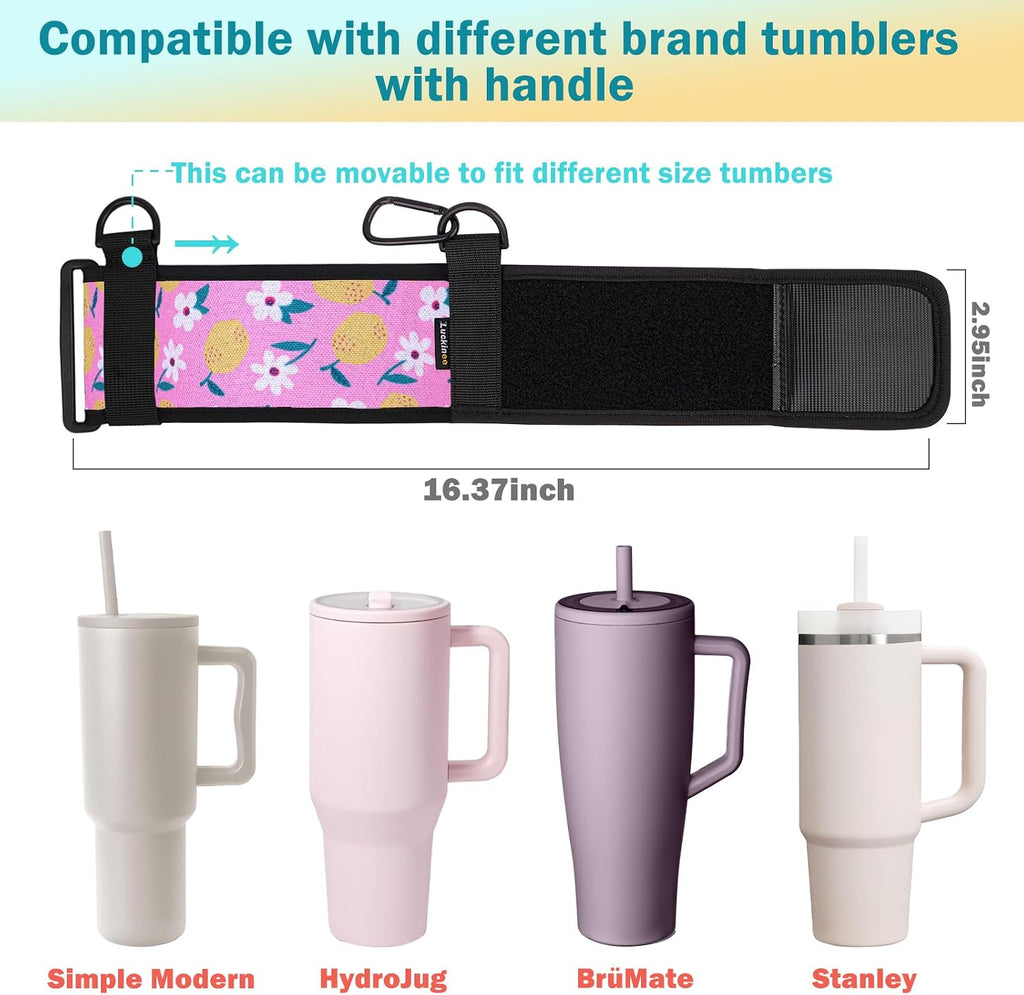 LUCKINEE Tumbler Holder with Strap Stanley Cup Holder Water Bottle Strap