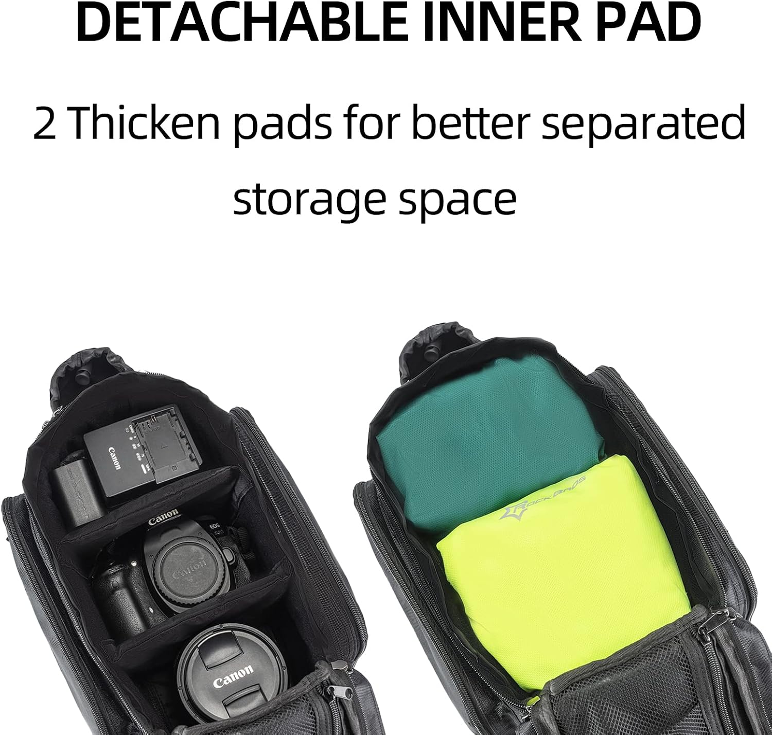 ROCKBROS Bike Trunk Bag 13L-25L Bike Rear Rack Bag Expandable Side Pockets