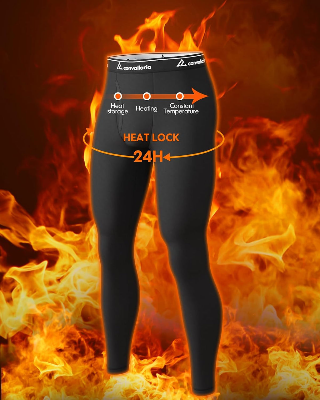 Men's Thermal Pants Long Johns Bottom Athletic Base Layer