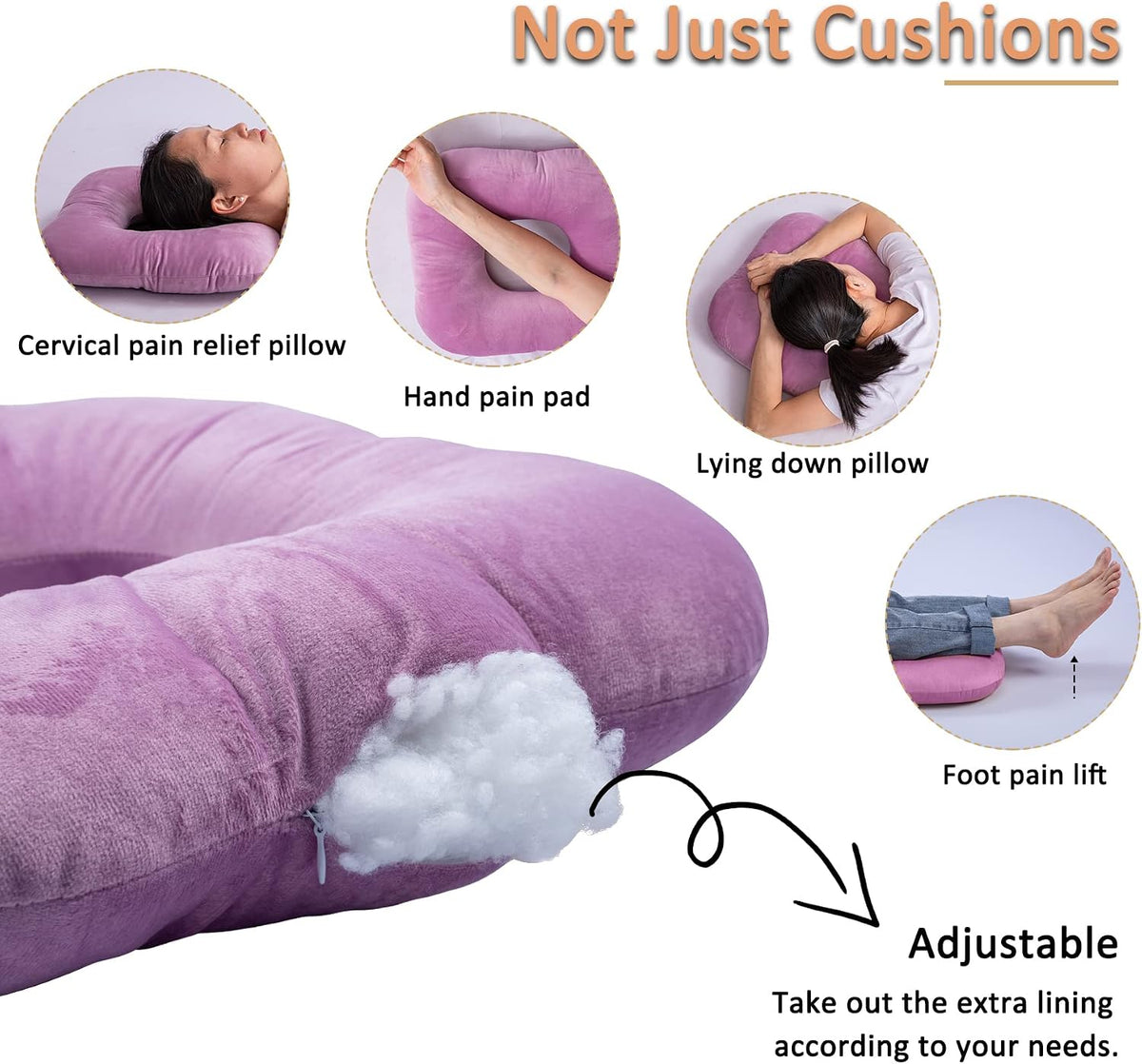 Hshbxd Donut Pillow, Tailbone Cushion for Wheelchair, Office and Travel