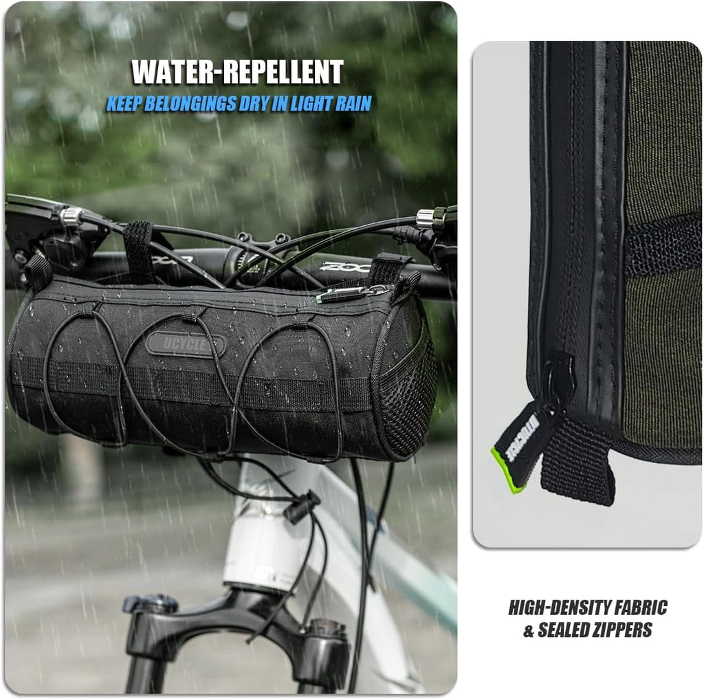 Bike Handlebar Bag Top Tube Bicycle Scooter Front Pouch with Shoulder Strap