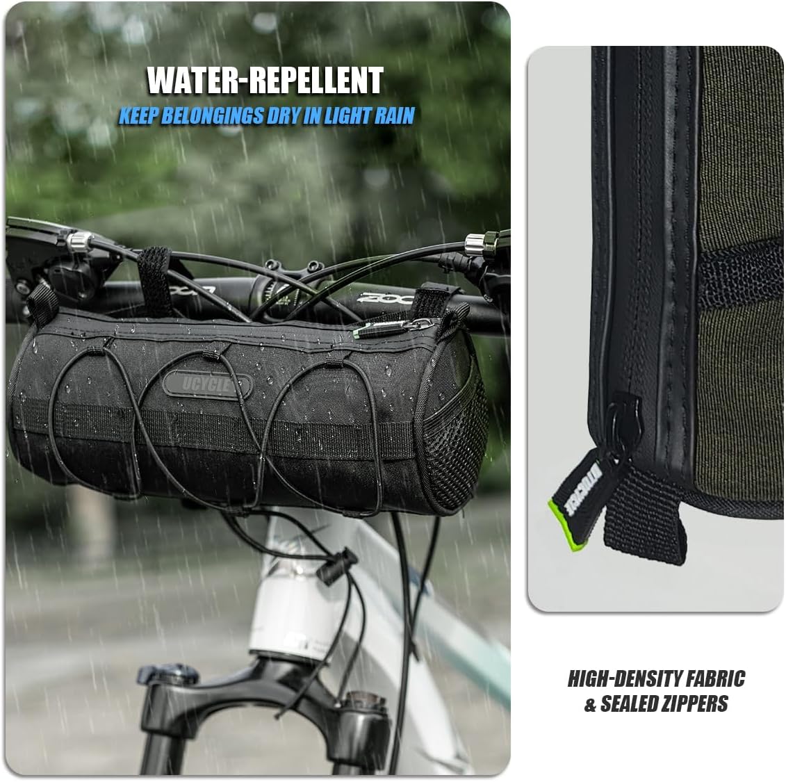 Bike Handlebar Bag Top Tube Bicycle Scooter Front Pouch with Shoulder Strap