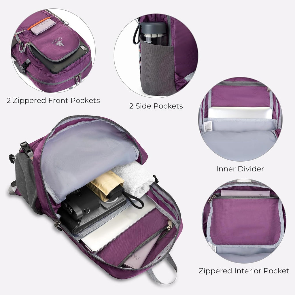 20L Small Hiking Backpack for Women Men, Lightweight Packable Daypack