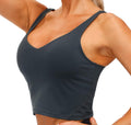 THE GYM PEOPLE Women’s Longline Sports Bra Wirefree Padded Medium Support Yoga Bras Gym Running Workout Tank Tops