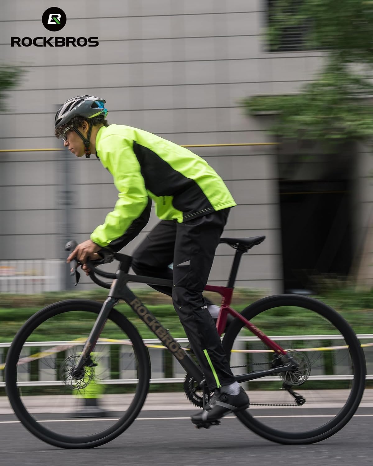 ROCKBROS Men's Winter Cycling Pants Thermal Windproof Bike Tights