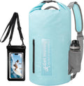BKNOOU Dry Bag Waterproof for Kayaking, Roll Top Backpack for Women Men