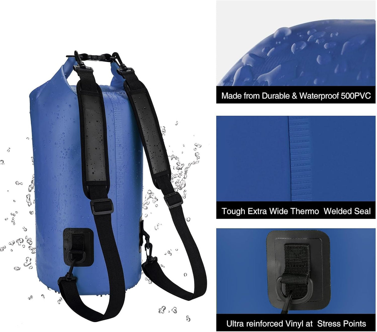 Piscifun Dry Bag, Waterproof Floating Backpack 10L/20L/30L/40L