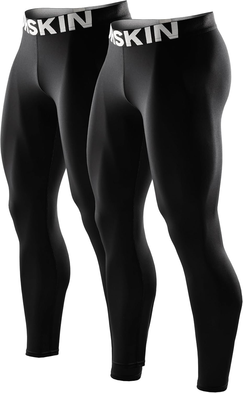 DRSKIN Men’s Compression Pants (5/4/3 Pack) Quick Dry Tights Leggings Sports Baselayer Running Gym Workout