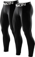 DRSKIN Men’s Compression Pants (5/4/3 Pack) Quick Dry Tights Leggings Sports Baselayer Running Gym Workout