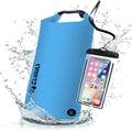 2L Waterproof Dry Bag, Roll Top Blue Backpack for Kayaking Boating Fishing