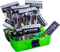 Fishing Tackle Box with Tackle Included Lures, 3-Layer Tackle Kit
