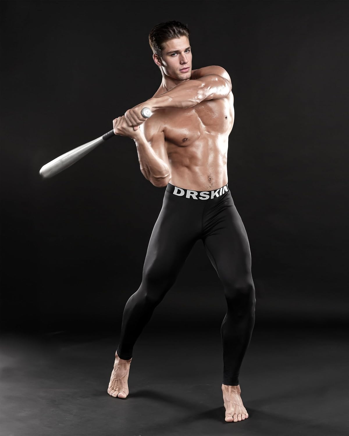 DRSKIN Men’s Compression Pants (5/4/3 Pack) Quick Dry Tights Leggings Sports Baselayer Running Gym Workout