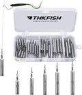 THKFISH Fishing Weights Sinkers Set, 28PCS Fishing Sinker Drop Shot Weights Kit,Drop Shot Rig Wacky Hooks for Saltwater Freshwater Bass Fishing